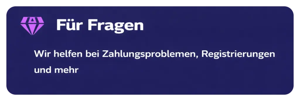 Manekispin Kundenservice hilft bei Fragen zu Zahlungen und Registrierung