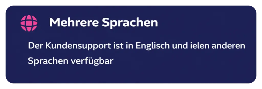 Mehrere Sprachen im Manekispin Casino Support für Spieler verfügbar